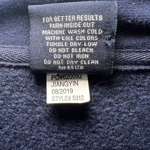 Charles River Apparel Michigan 1/4 Zip Pullover Sweater Womens Size Medium Navy - Picture 6 of 8